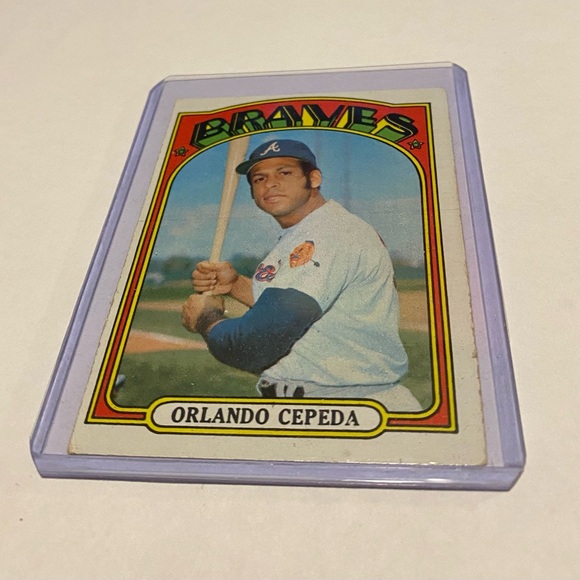 1972 Topps Baseball Card Other - Orlando Cepeda 1972 Topps Baseball Card Vintage Collectible